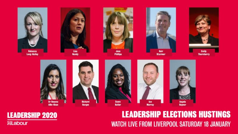 Labour leadership candidates. Source Labour Party